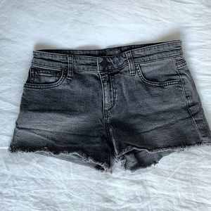 JOE 'S JEANS 3" Cut Off Shorts black faded size 26